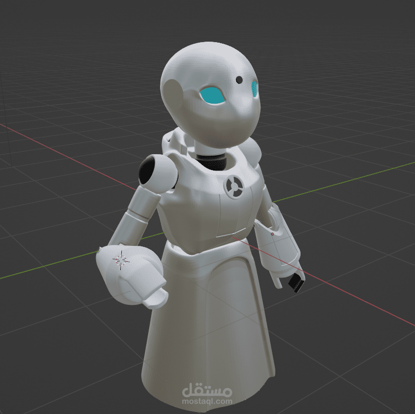 تصميم ثلاثي أبعاد لروبوت Robot 3D model