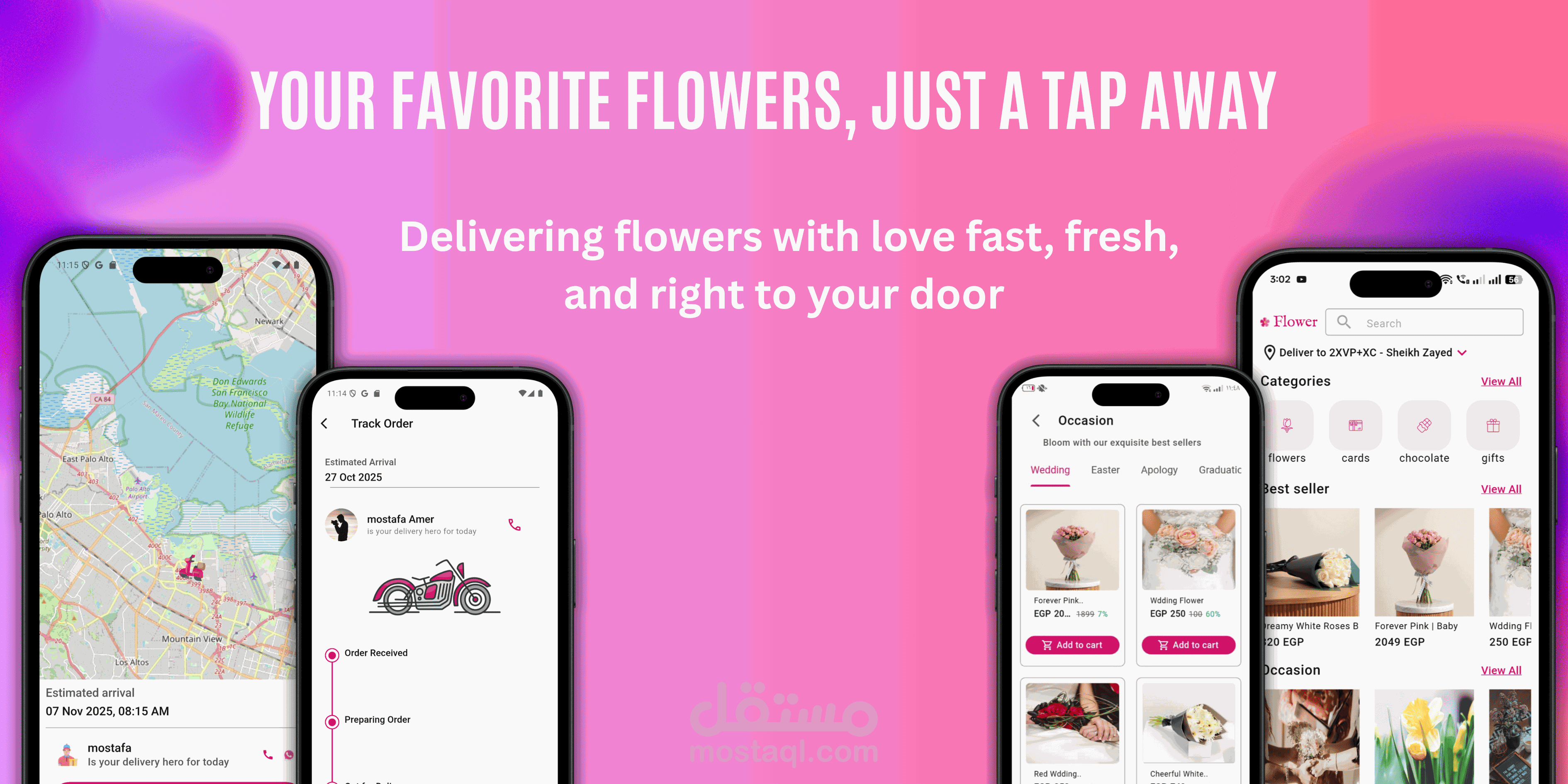 Flowery – Online Flower Shop App using Flutter
