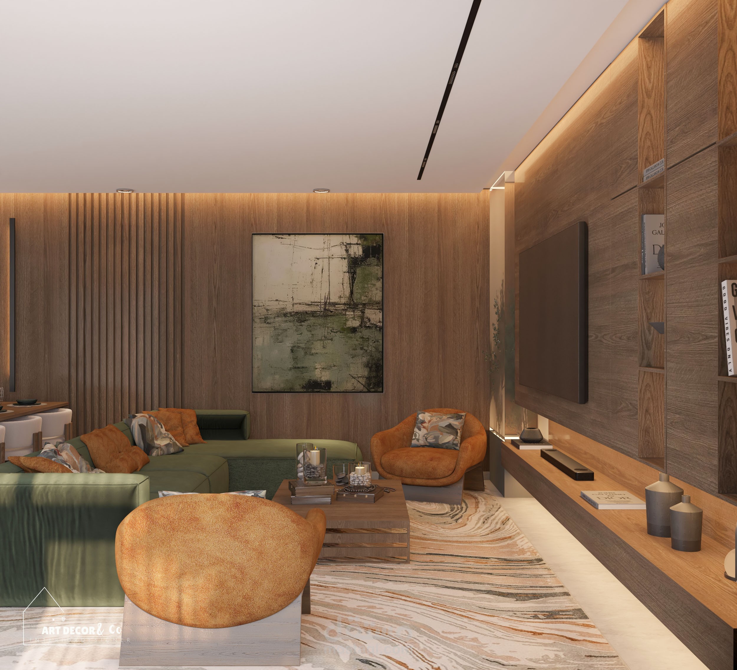 Living room cozy design