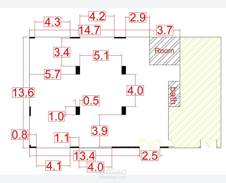 تصميم لمصنع مساحة 300 متر