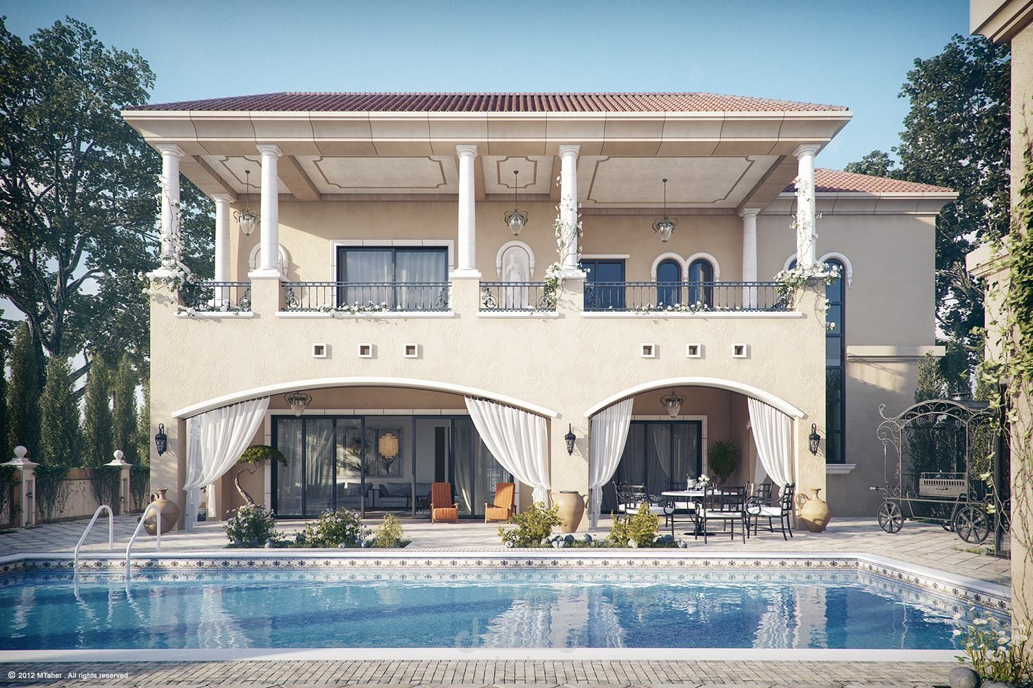 تصميم فيلا كلاسيك