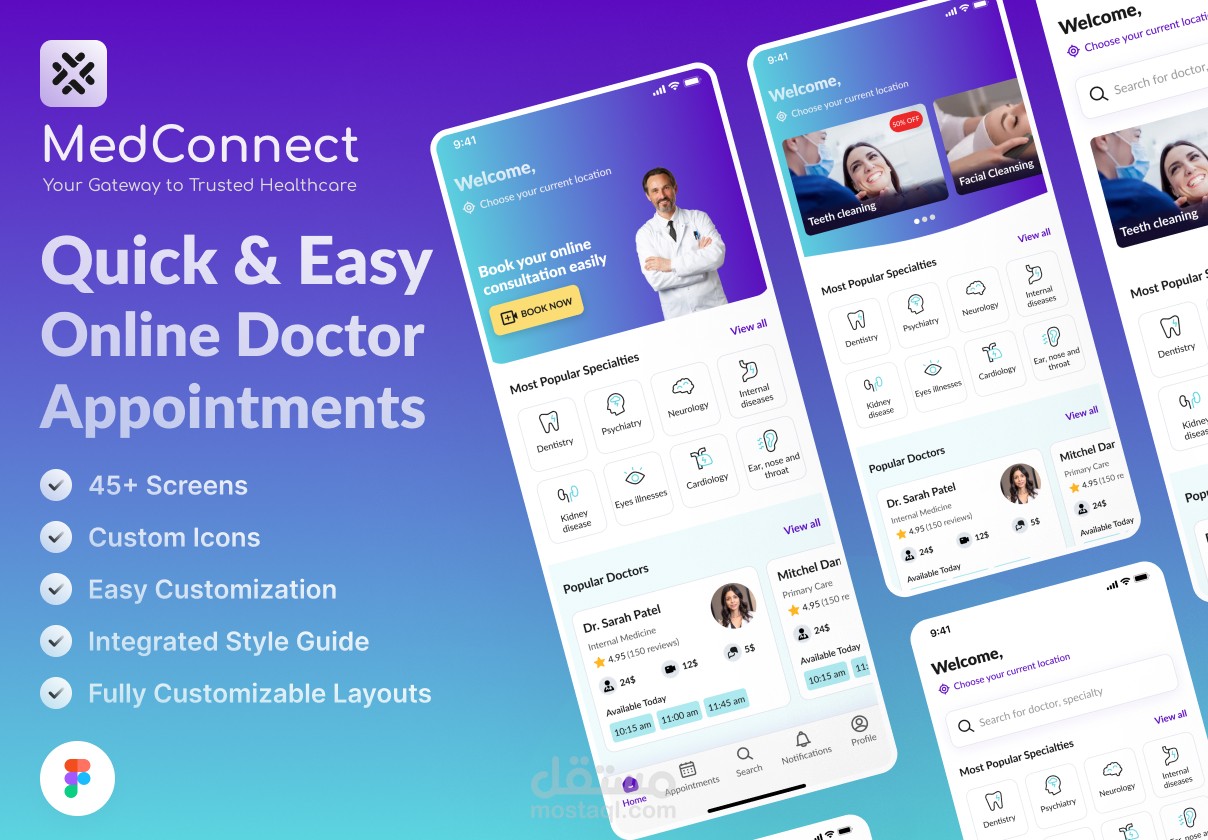 تطبيق MedConnect – بوابتك السهلة لحجز الأطباء والاستشارات الطبية عن بُعد