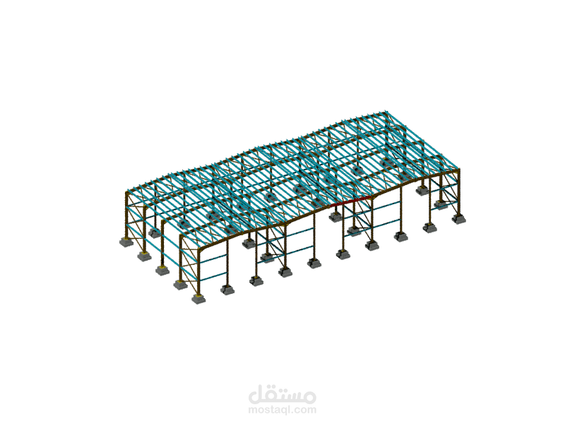 تصميم هنجر معدني بشكل احترافي