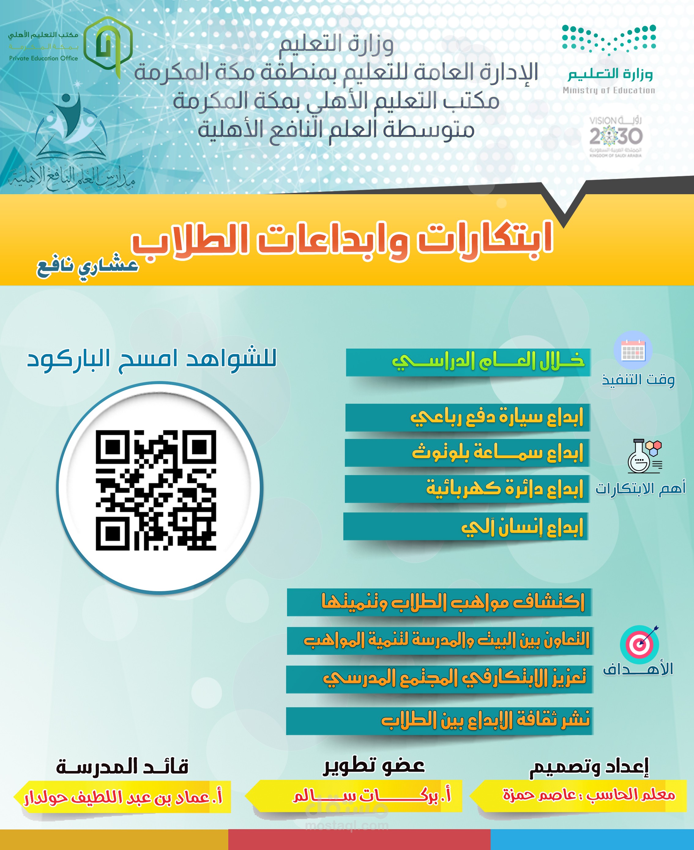 تصميم ابتكارات الطلاب