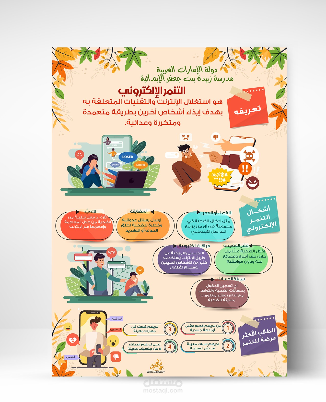بوستر عن التنمر