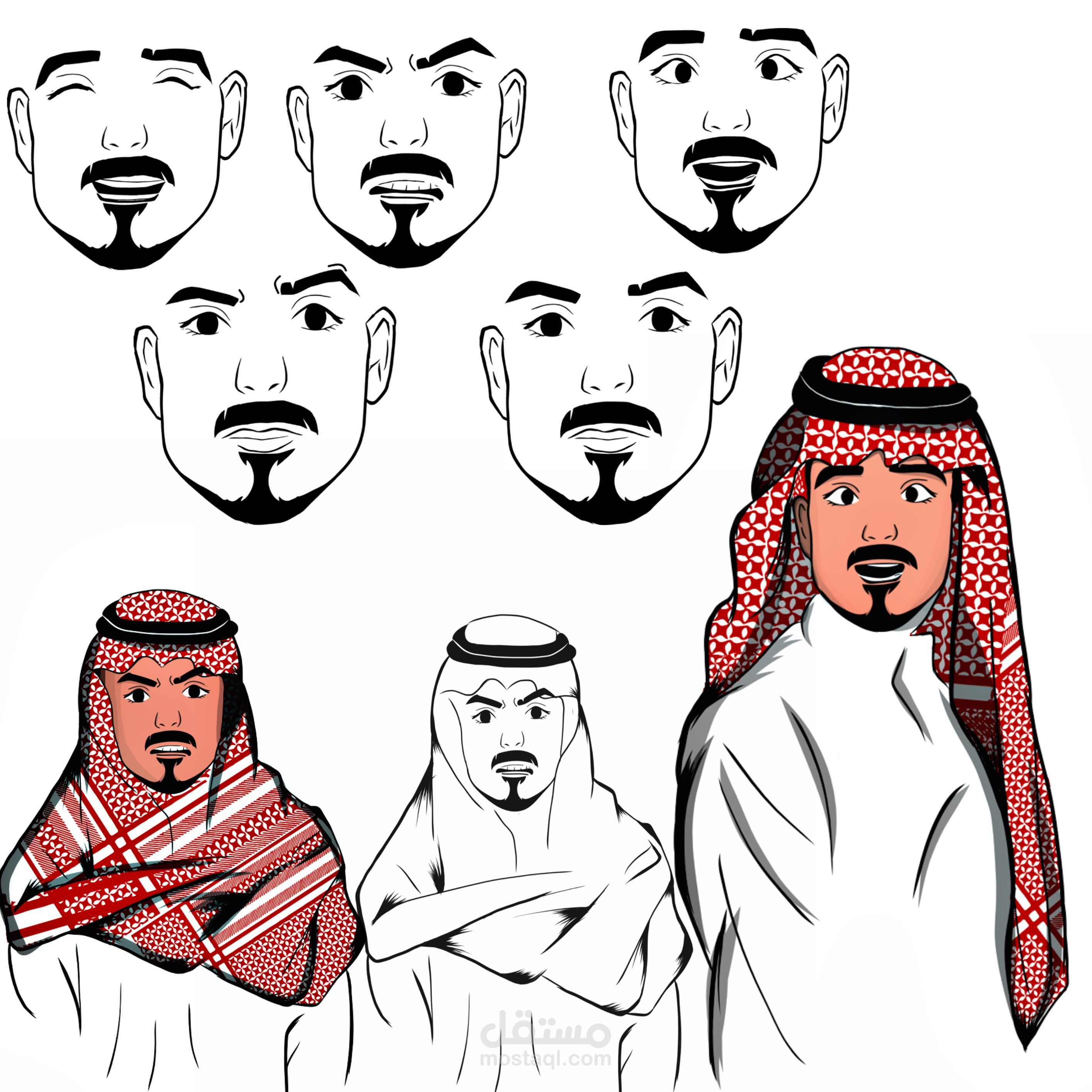 تصميم شخصيات كرتونية