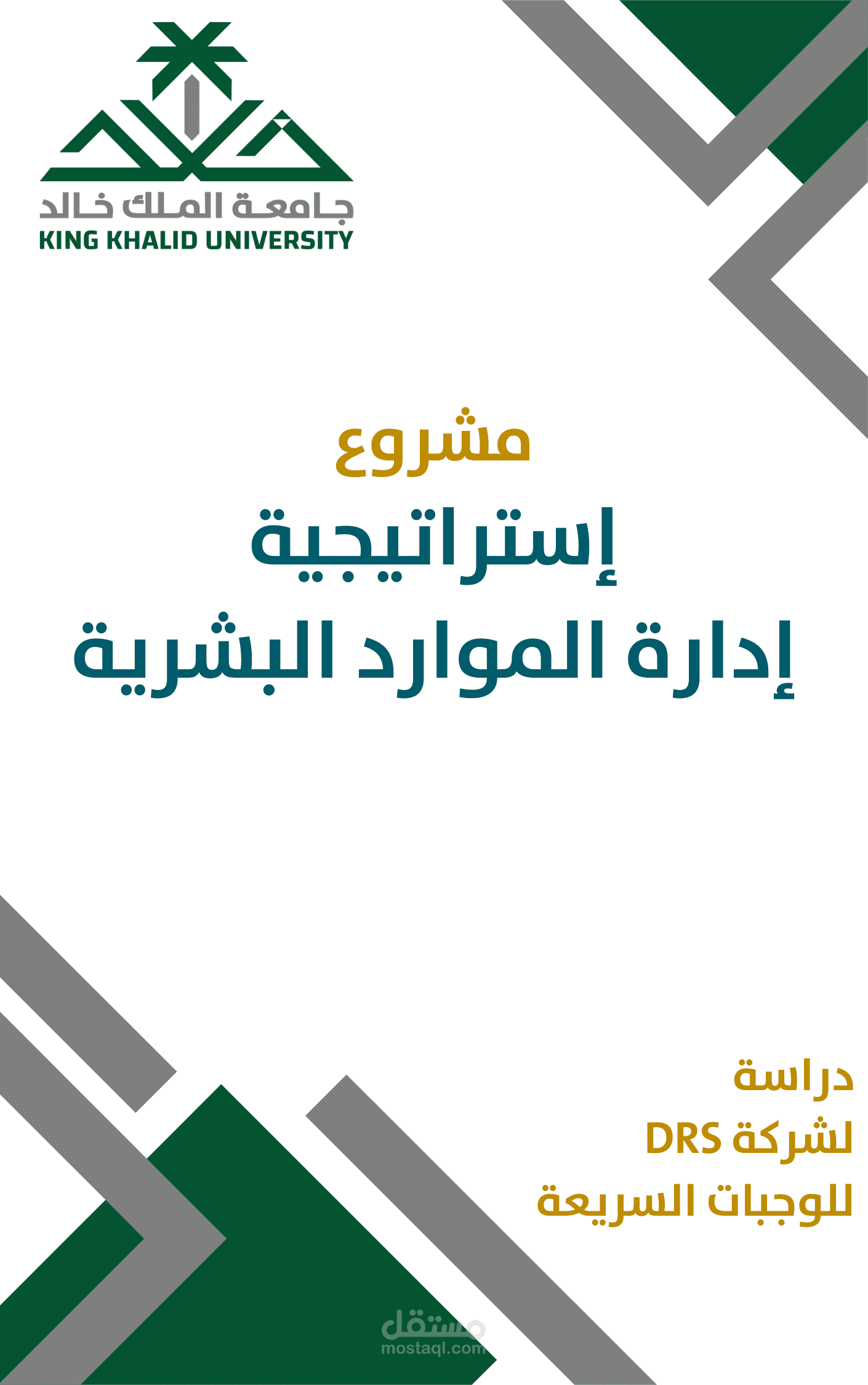 مشروع دراسة استراتيجية الموارد البشرية