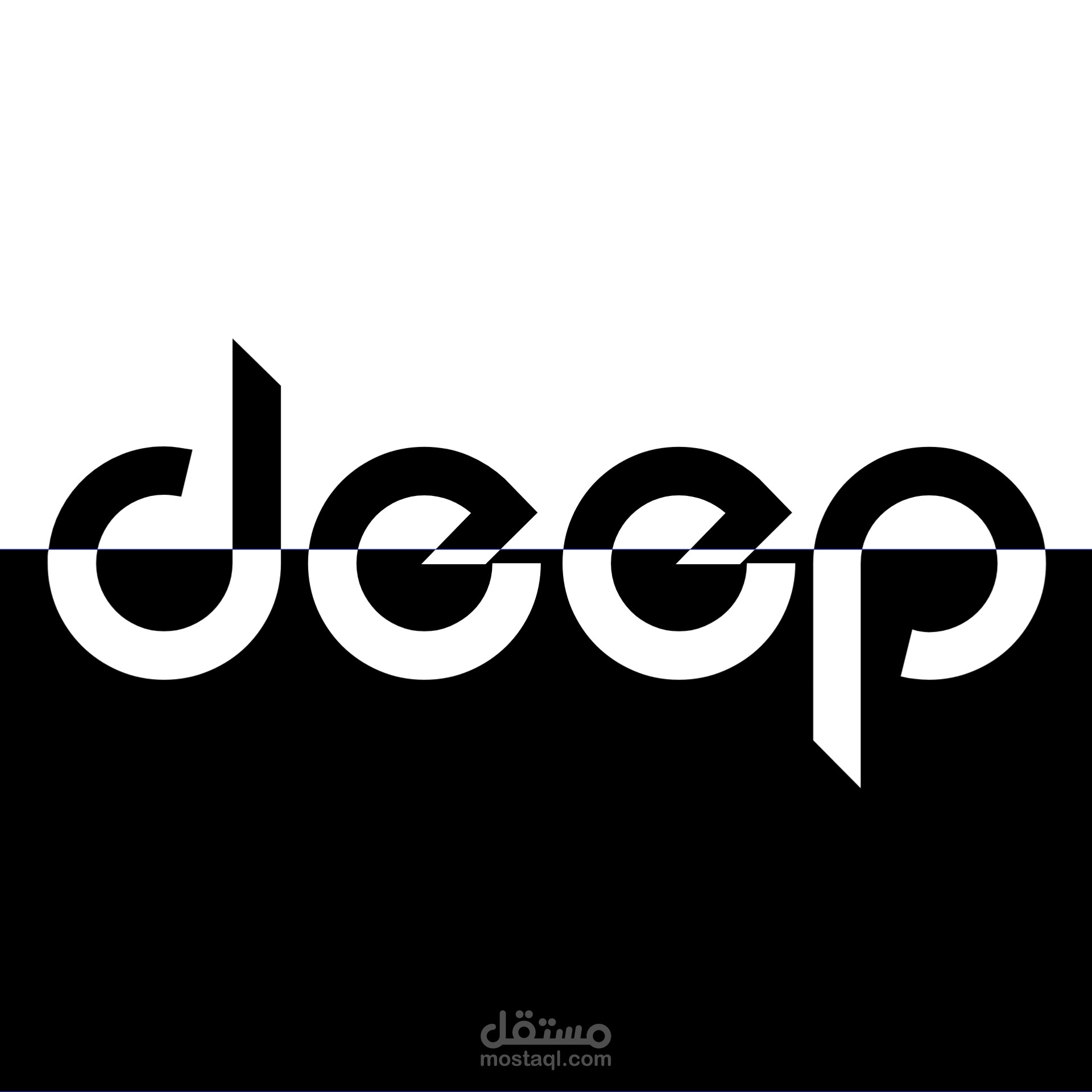 تصميم شعار بالخطوط