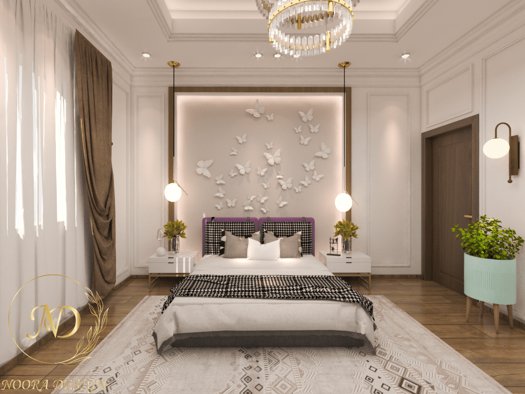 تصميم داخلي غرفة نوم  لأحد عملائي المميزين .