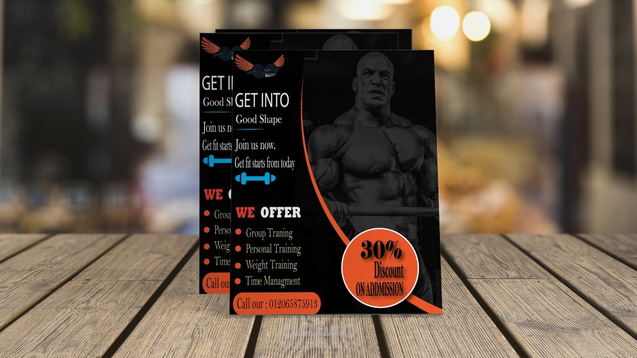 flyer for gym