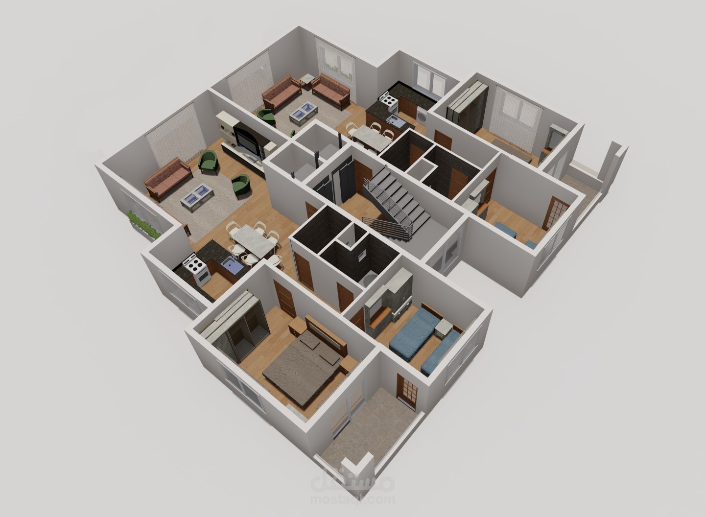 تصميم ثلاثي ابعاد لمخطط