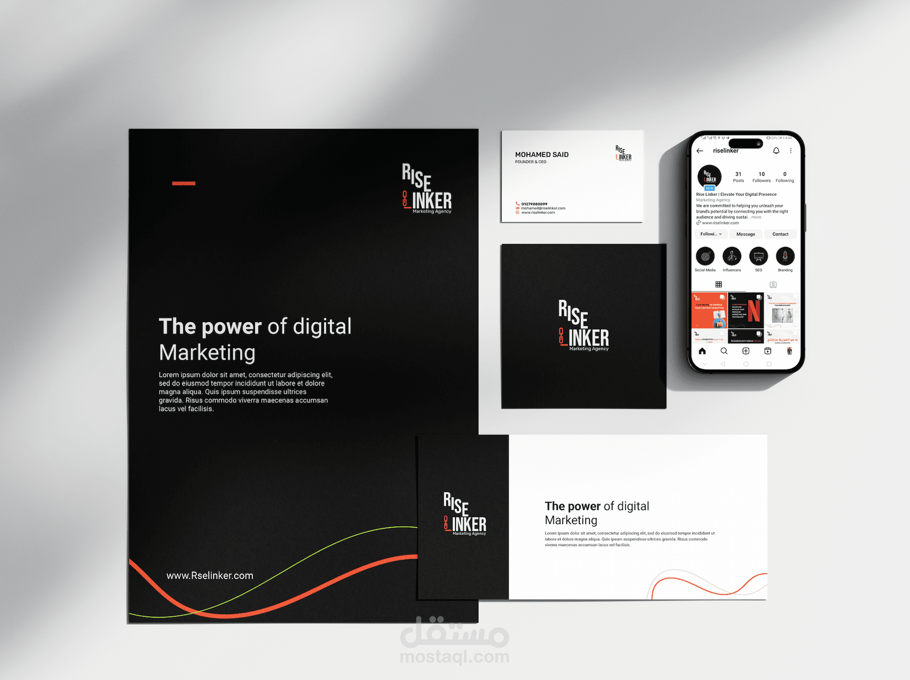 Rise linker brand identity