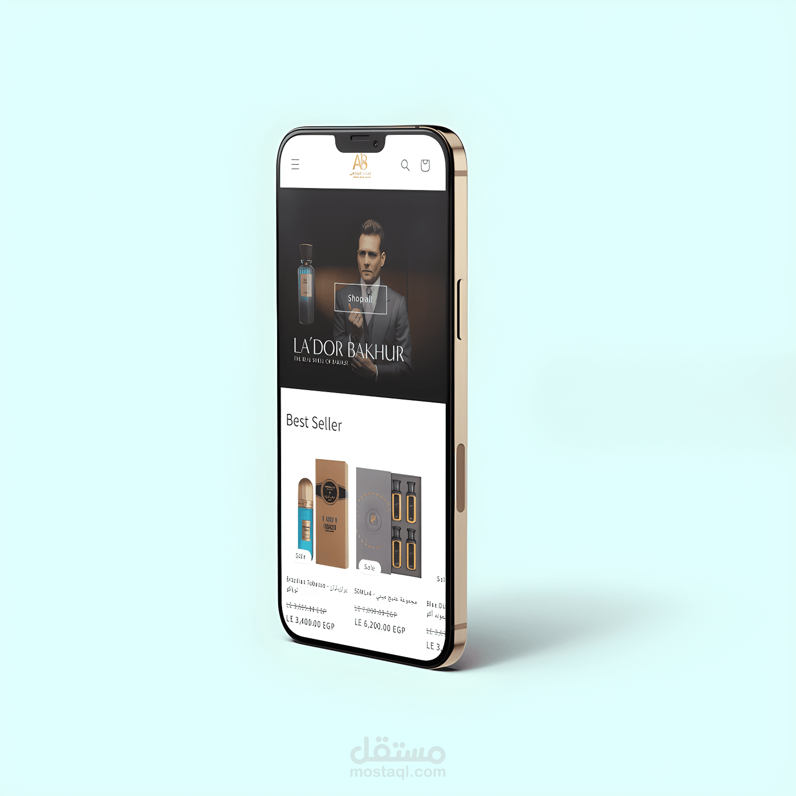 تصميم متجر عطور احترافي على شوبيفاي – تجربة مستخدم متكاملة وصور عالية الجودة