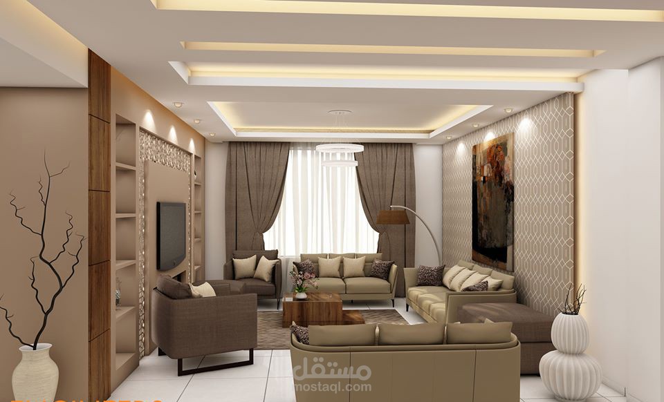 تصميم ديكور داخلي فيلا مودرن