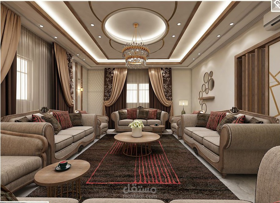 تصميم ديكور داخلي فيلا سكنية مودرن