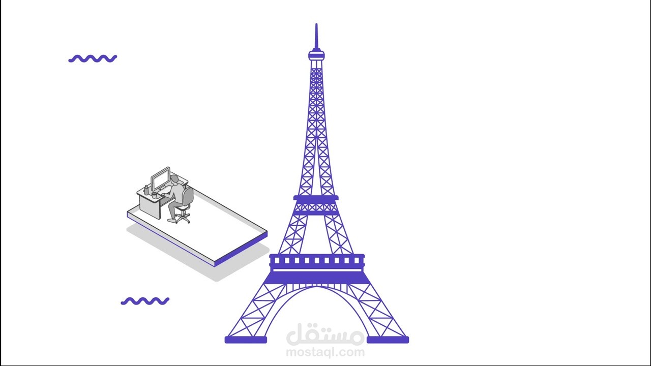 عمل لشركة باريس الاين ( التقويم الشفاف ) باللغة الاجنبية