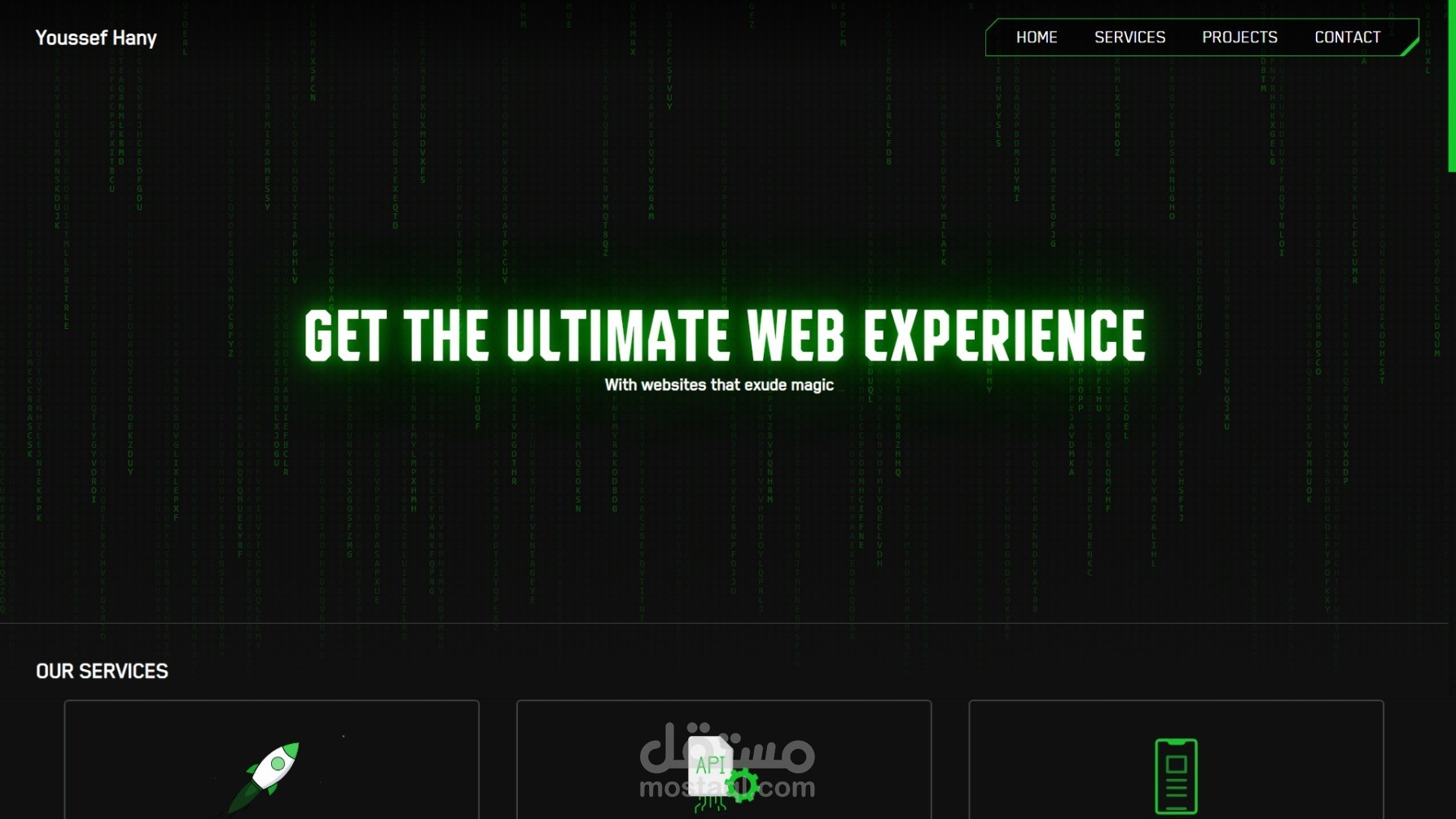 موقع شخصي Portfolio