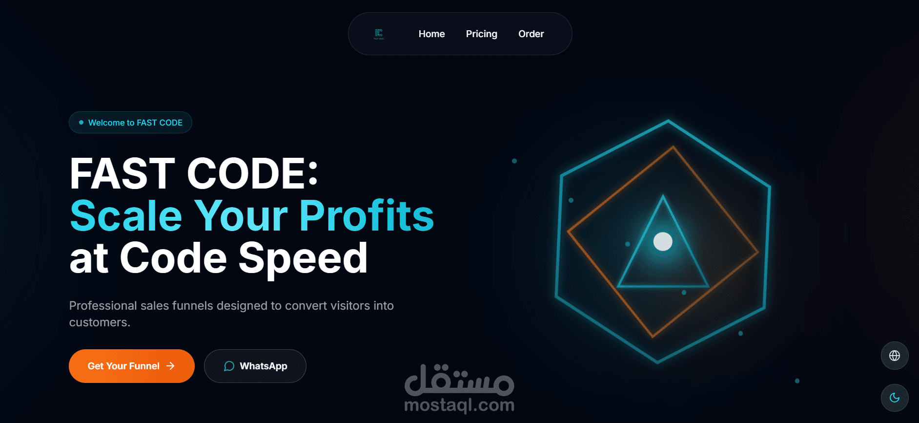 موقع FAST CODE - منصة تطوير ويب احترافية