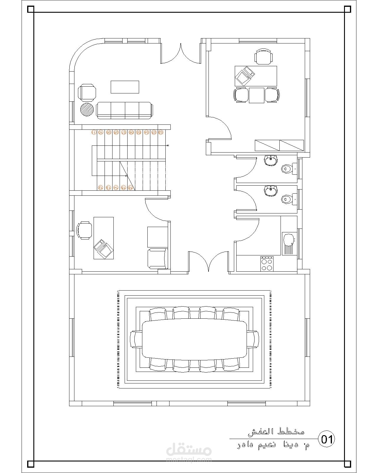 مخططات معمارية تفاصيل