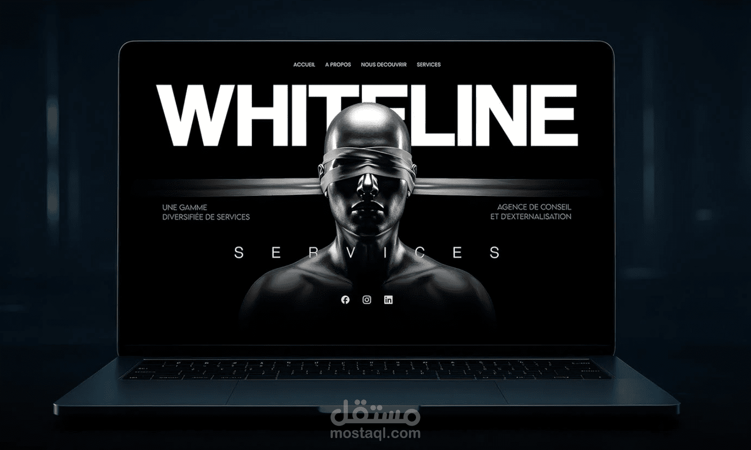 تصميم واجهة موقع على Figma