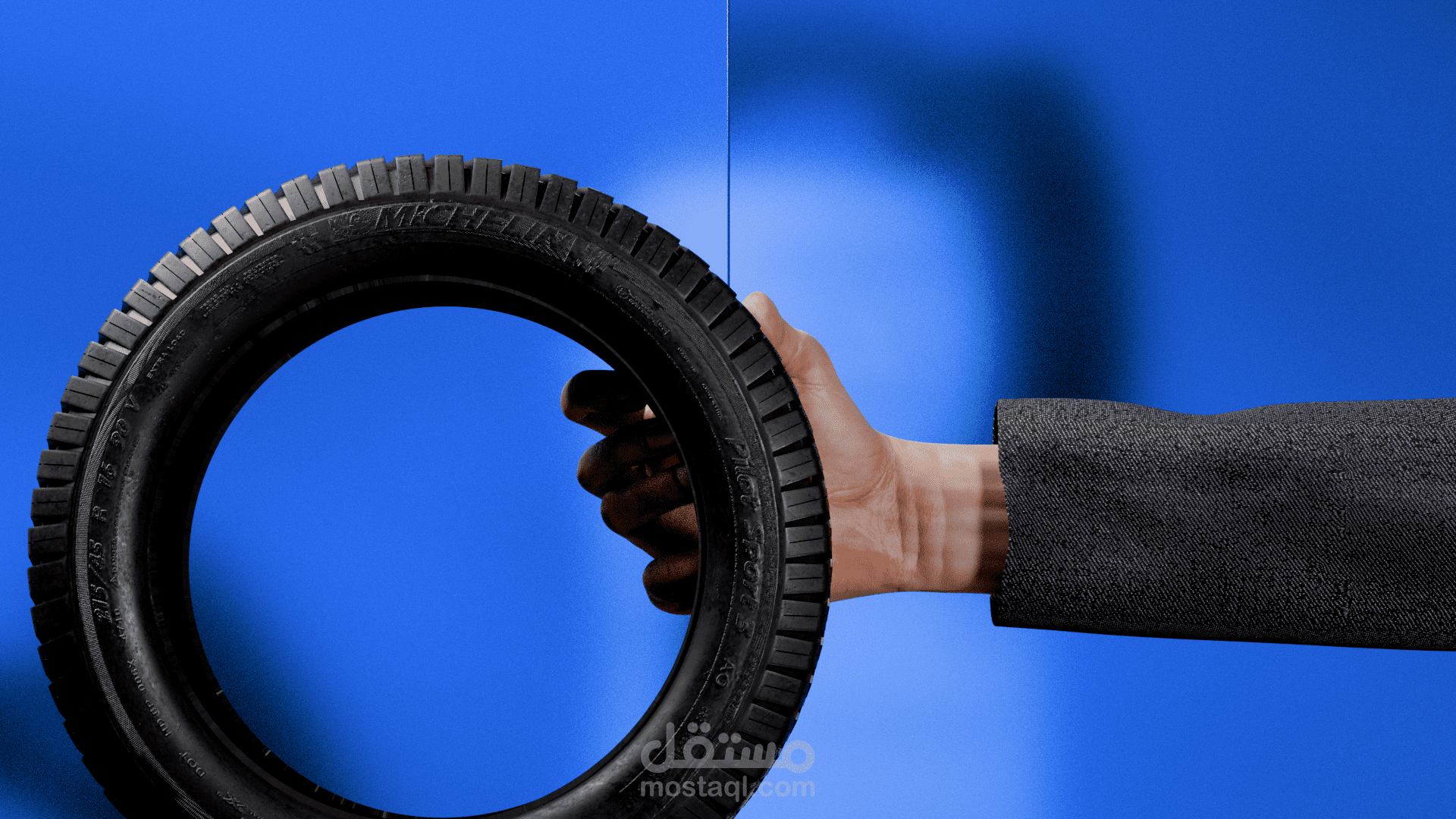 موشن جرافيك 3D - منصة العجلات