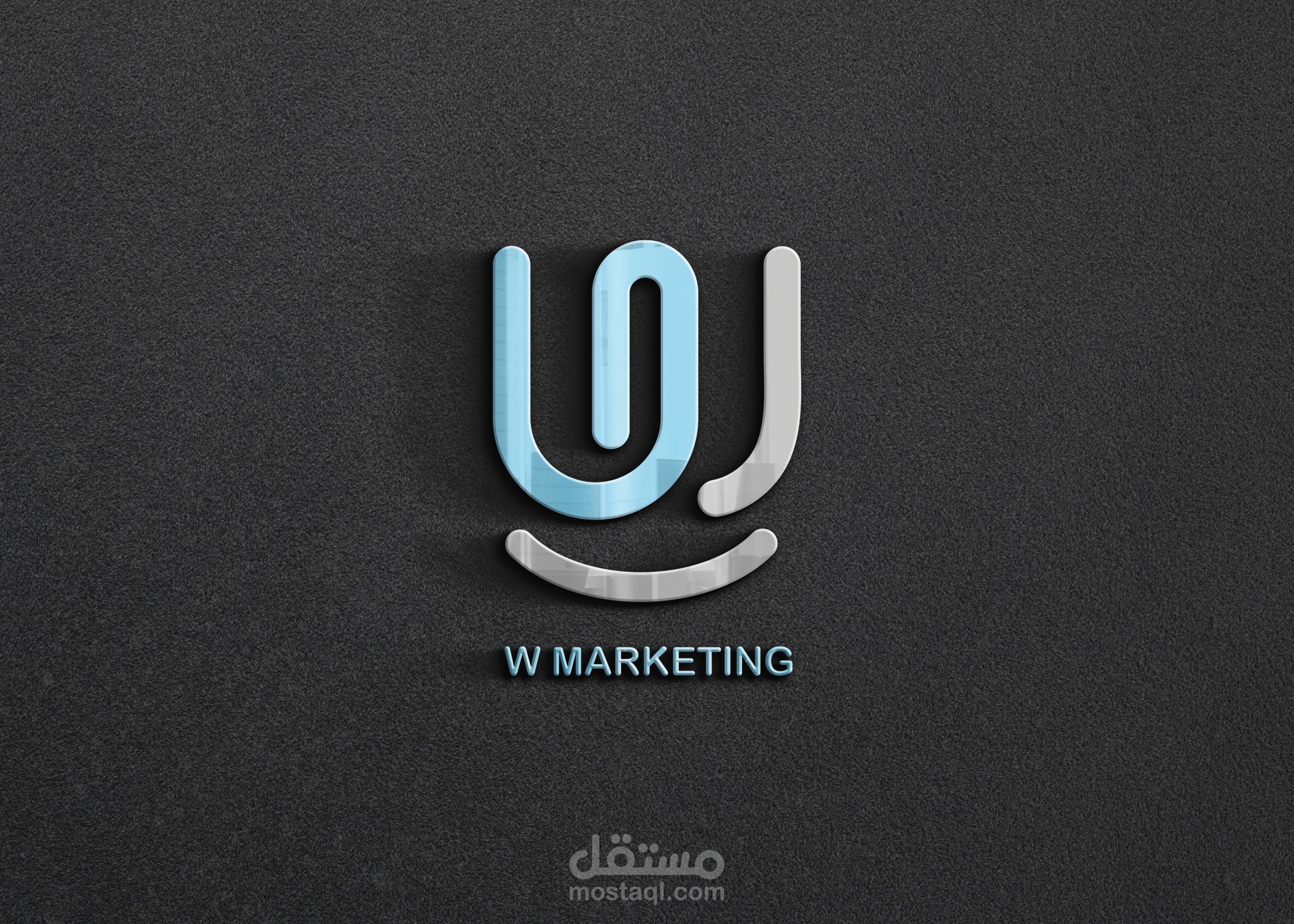 تصميم شعار لشركة تسويق W MARKETING
