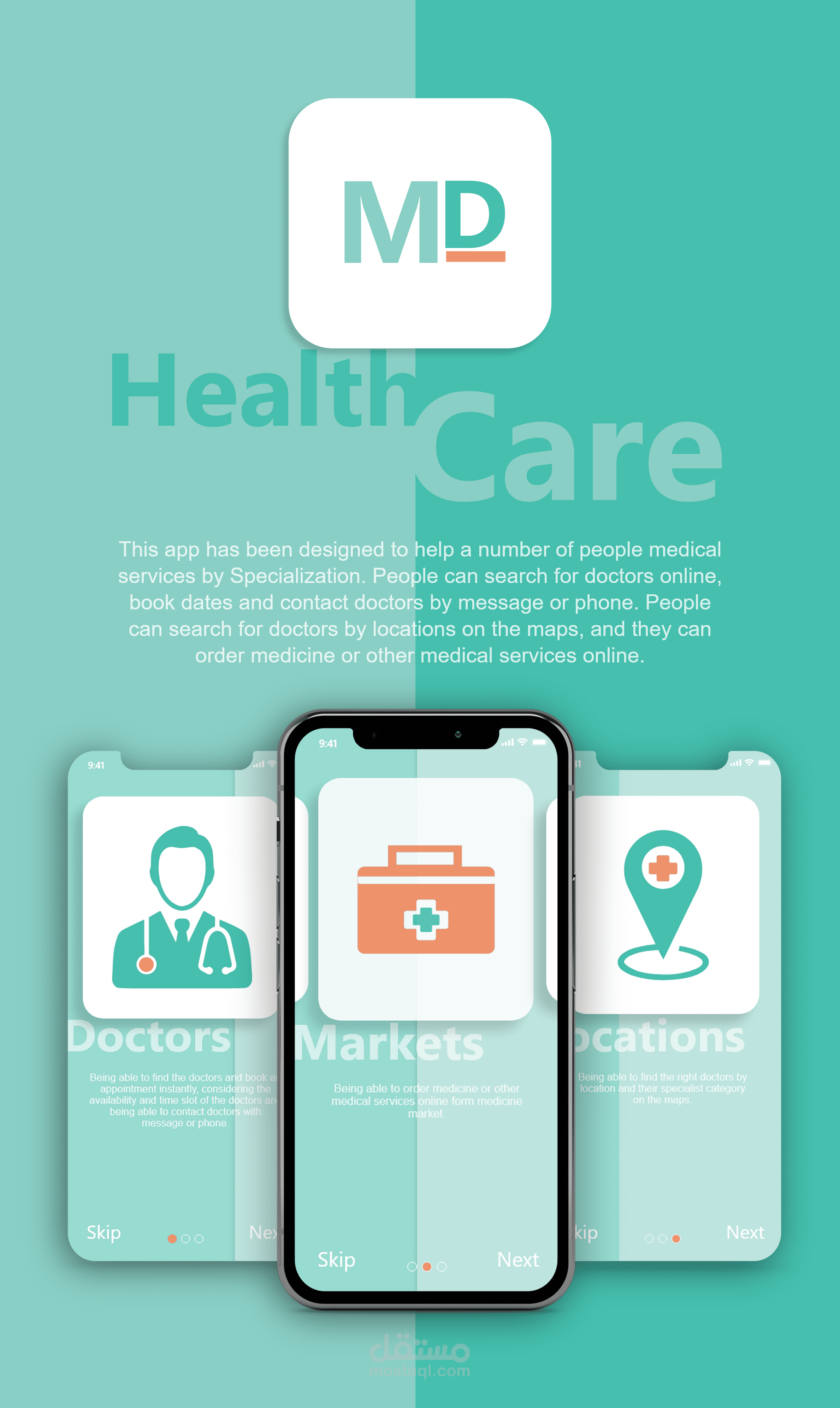 MD Medical Mobile app UI UX
