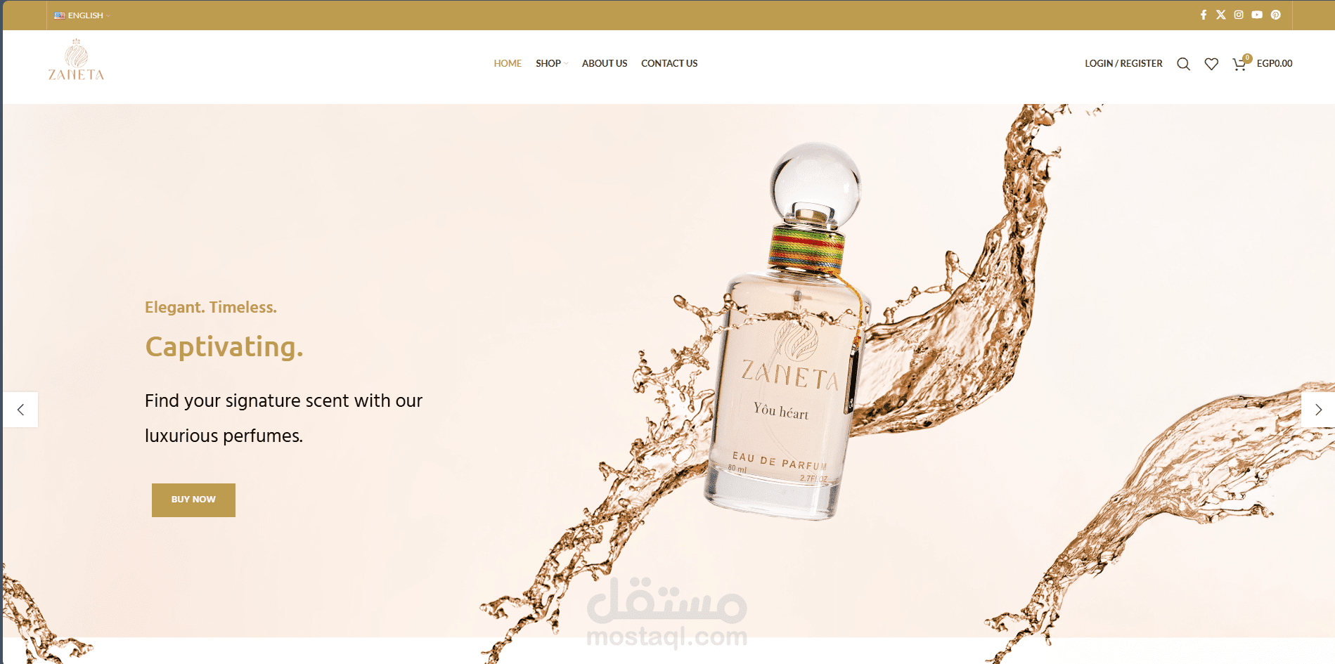 موقع zaneta perfumes