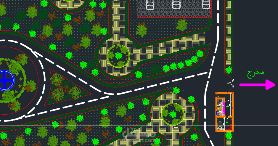 مشروع تصميم حديقة بسكن بمساحة 10 الاف متر