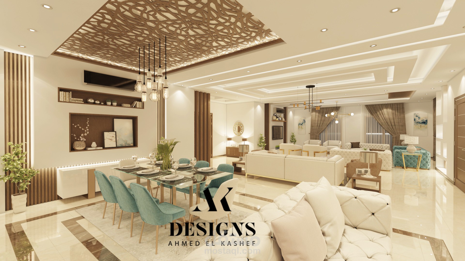 تصميم داخلى (انتيريور ديزاين ) وخارجي للواجهات ثلاثي الابعاد