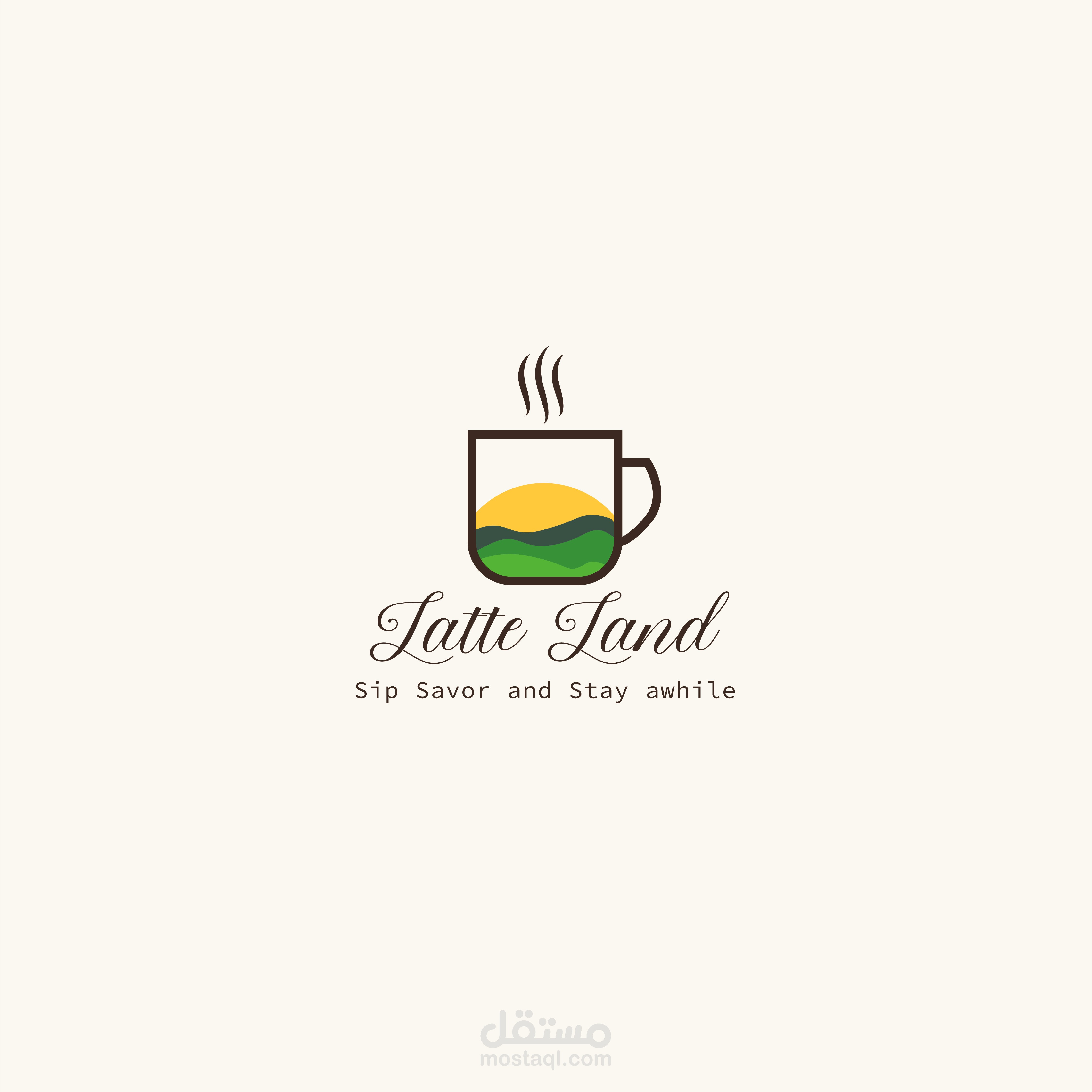 لوجو لصالح latte land cafe