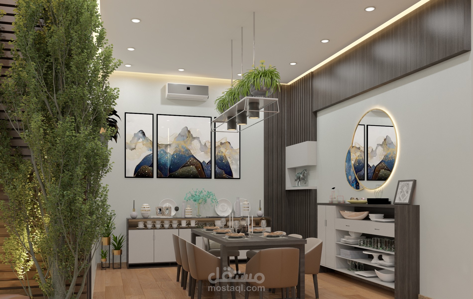 تصميم داخلي ل فيلا في السعودية