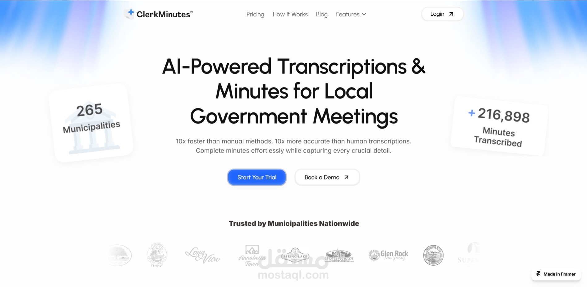 موقع تعريفي لبرنامج ذكاء اصطناعي