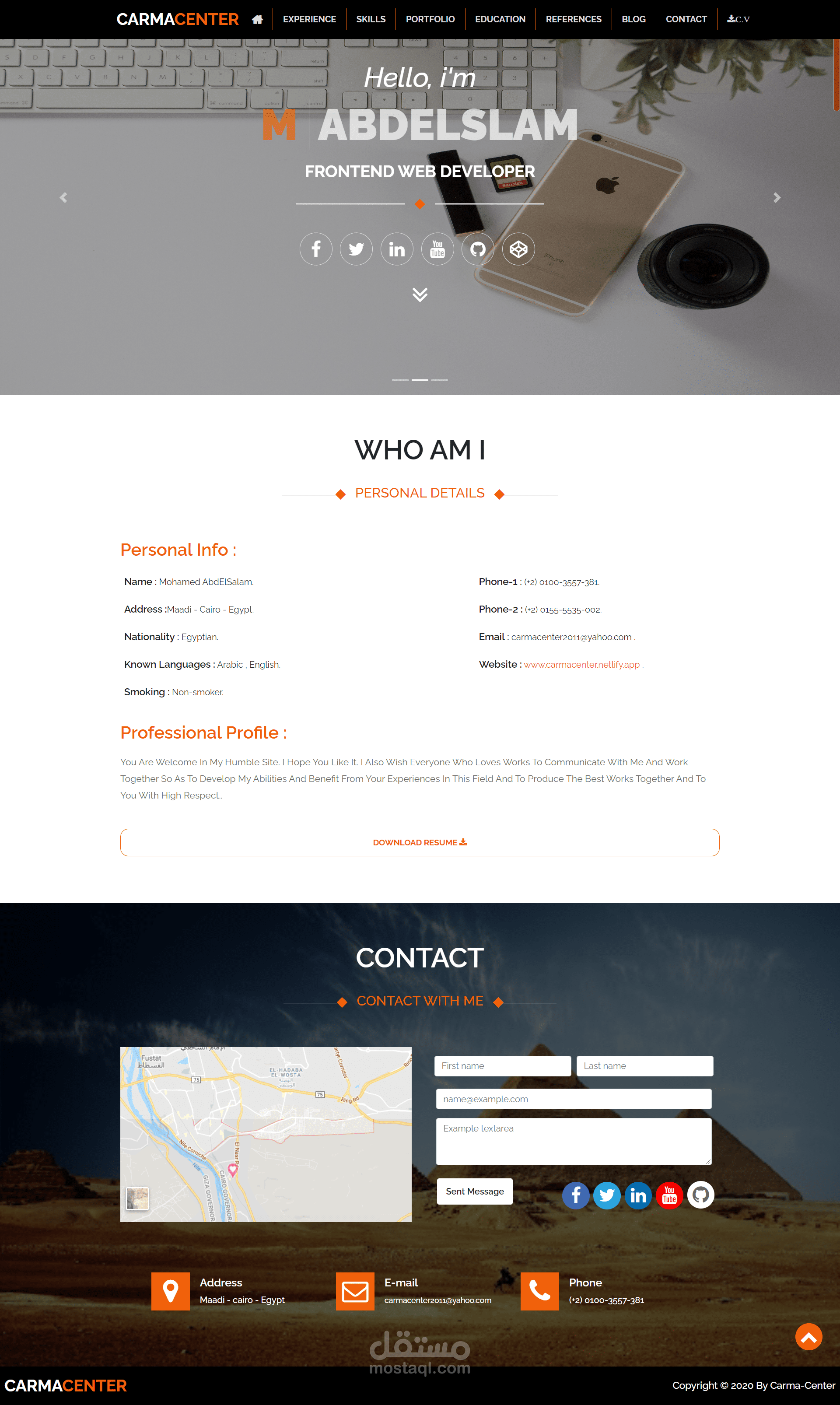 My - Portfolio  -Web Developer
