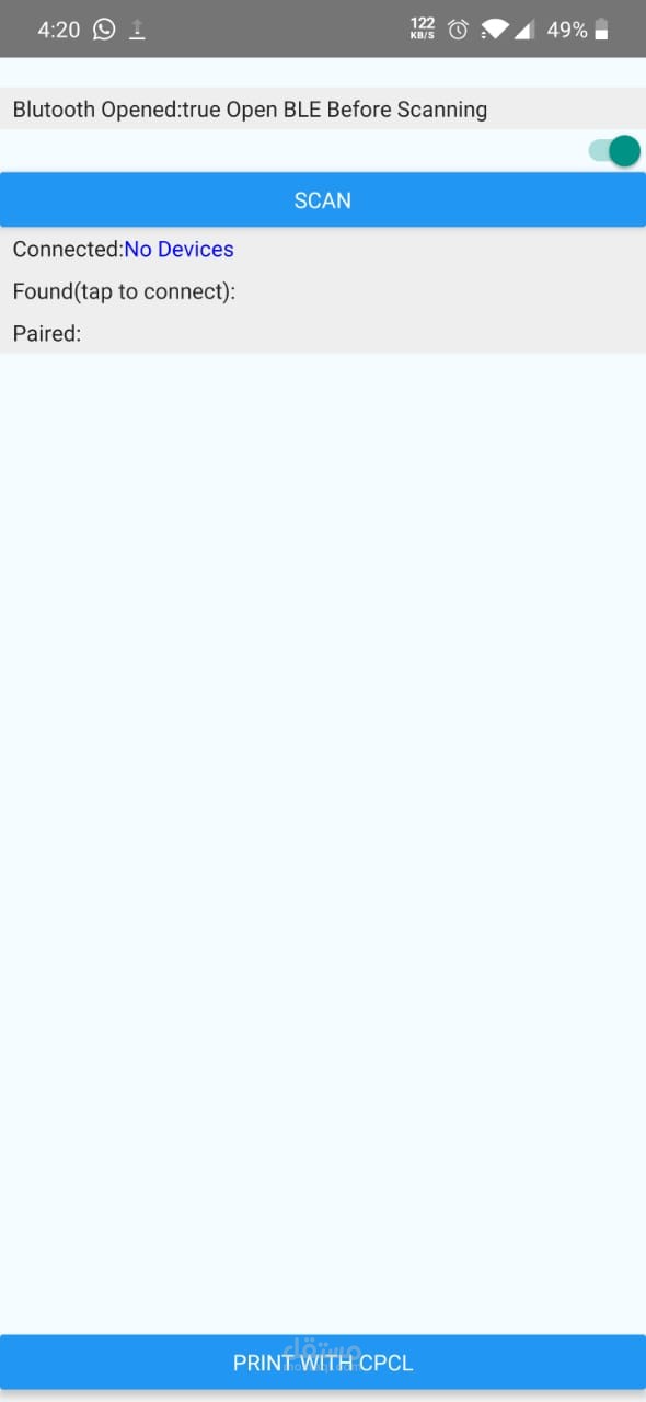 bluetooth app printer