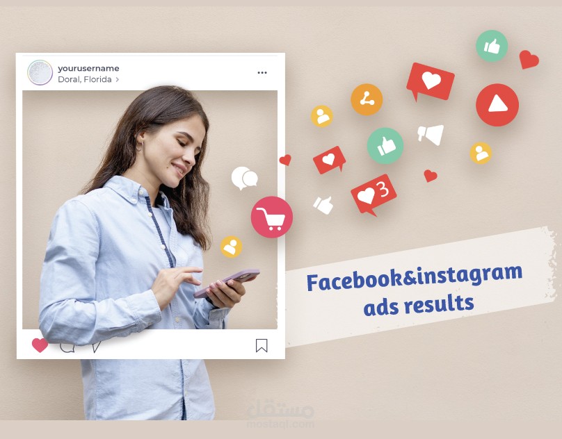 Facebook and Instagram ads results/ نتائج اعلانات فيس بوك وانستقرام