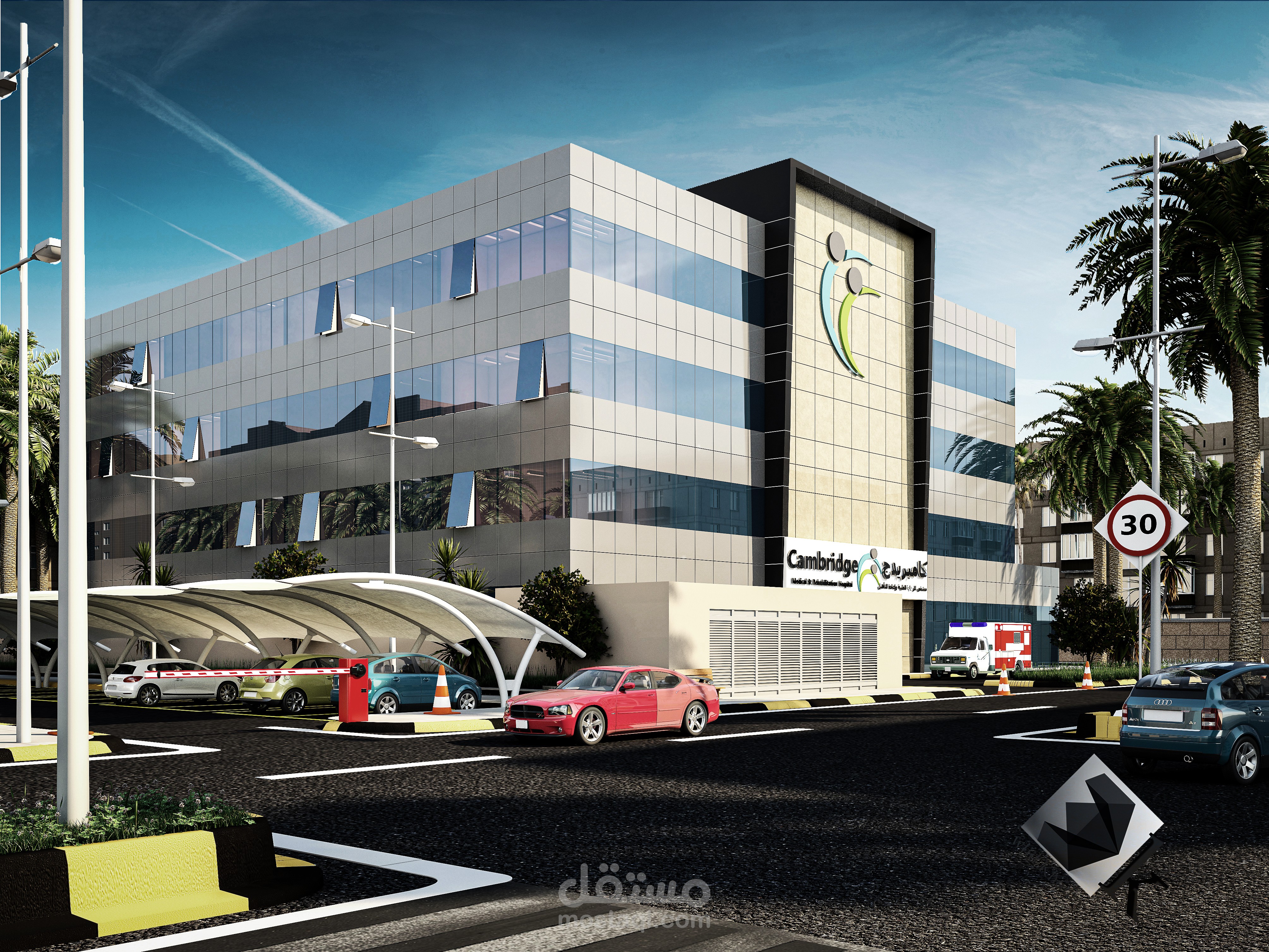 تصميم لمستشفى بالسعودية