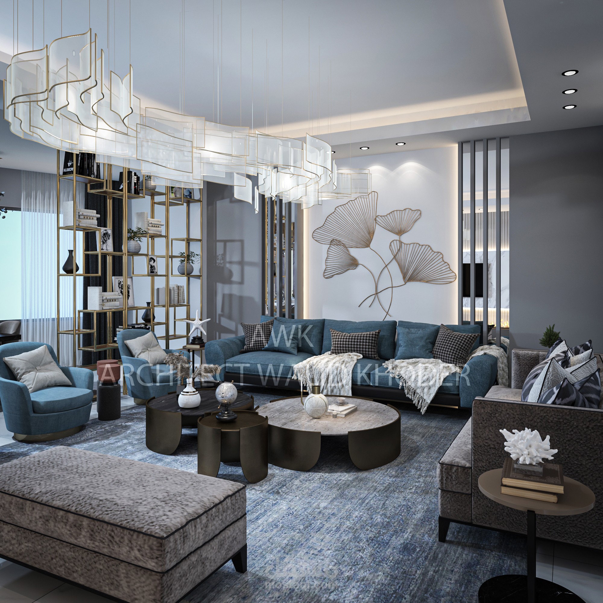 تصميم مودرن لصالة