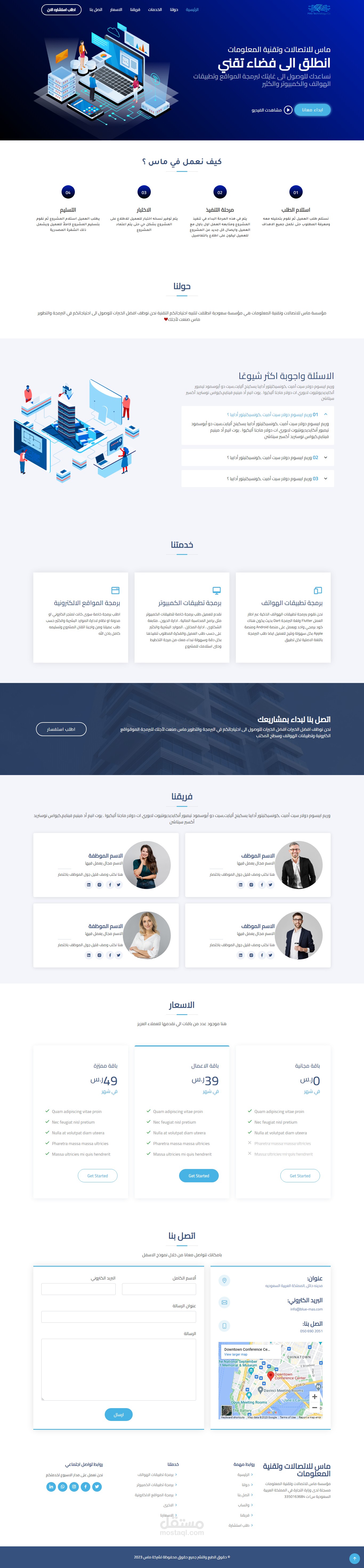 موقع لشركة برمحيات