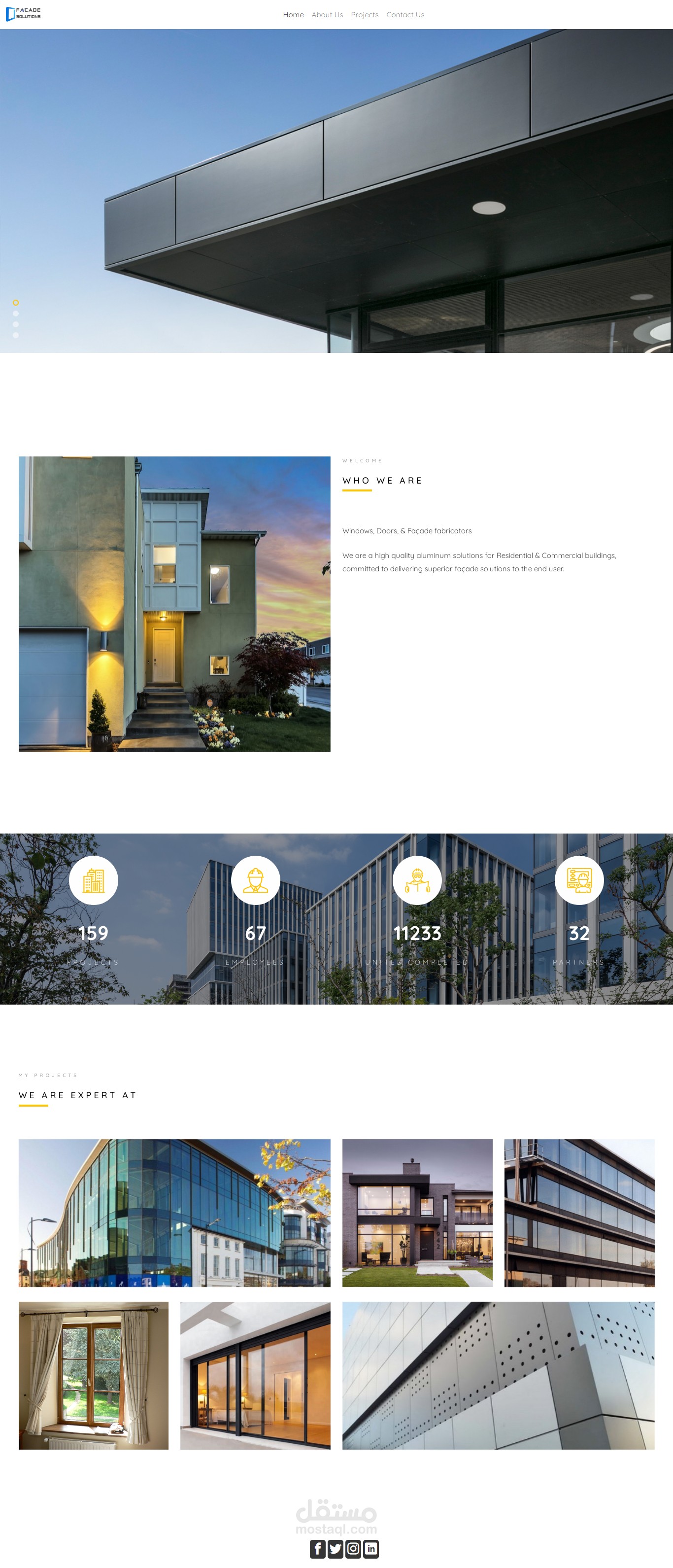 تصميم وتطوير الموقع للشركات الابواب وشبابيك