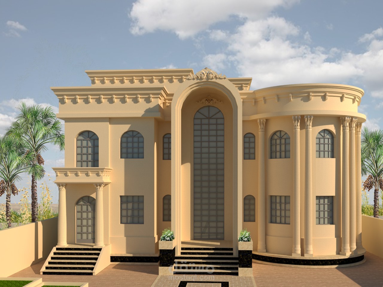 تصميم معماري لفيلا سكنية