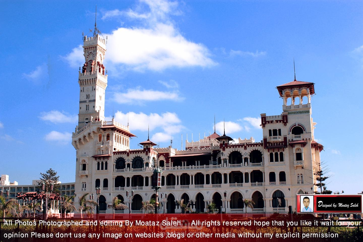 تصويري لحدائث قصر المنتزة و مبانيها