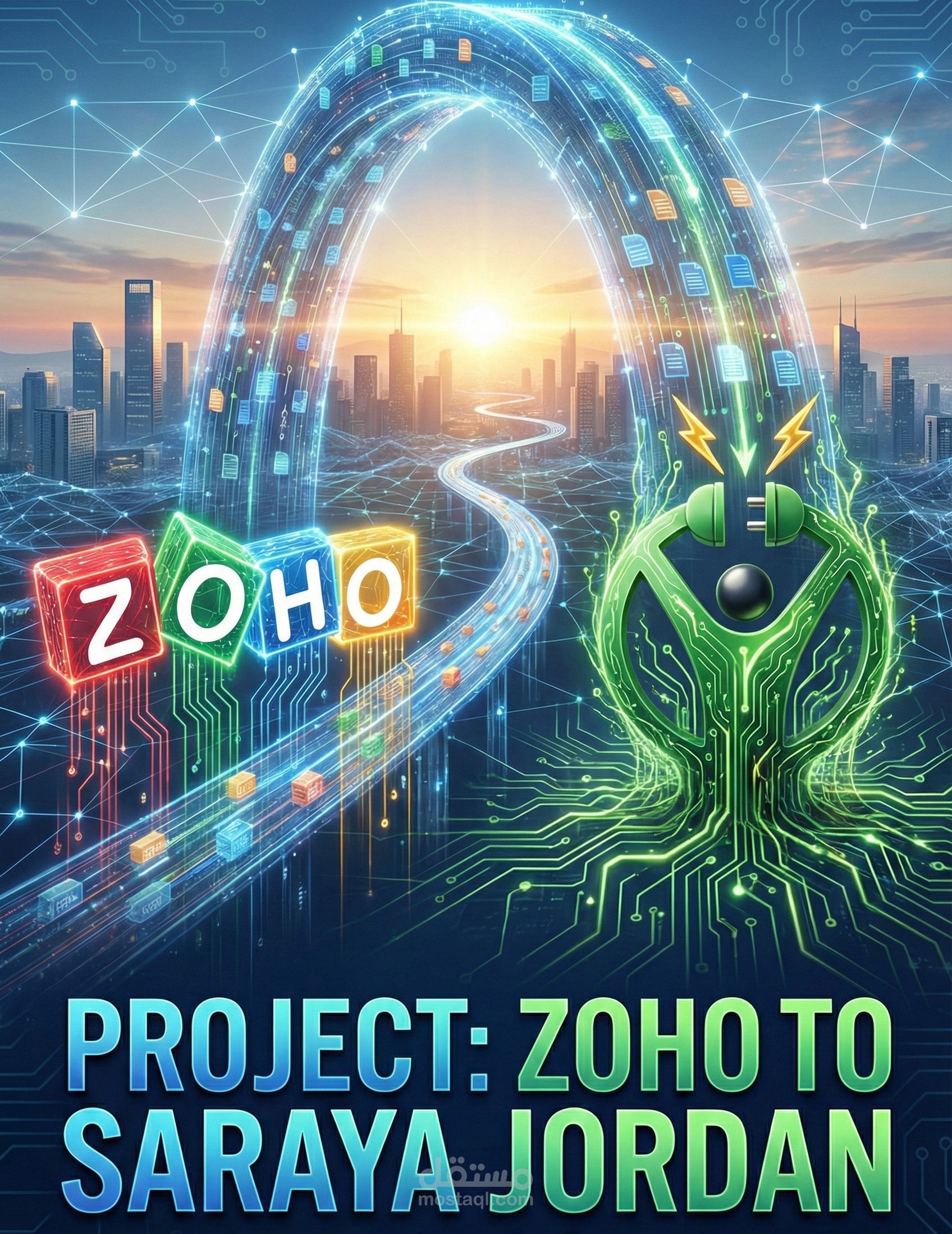 هندسة منظومة ERP متكاملة (Zoho One) مع الأتمتة المالية والربط مع الفوترة الإلكترونية الأردنية ل شركة سرايا الاردن