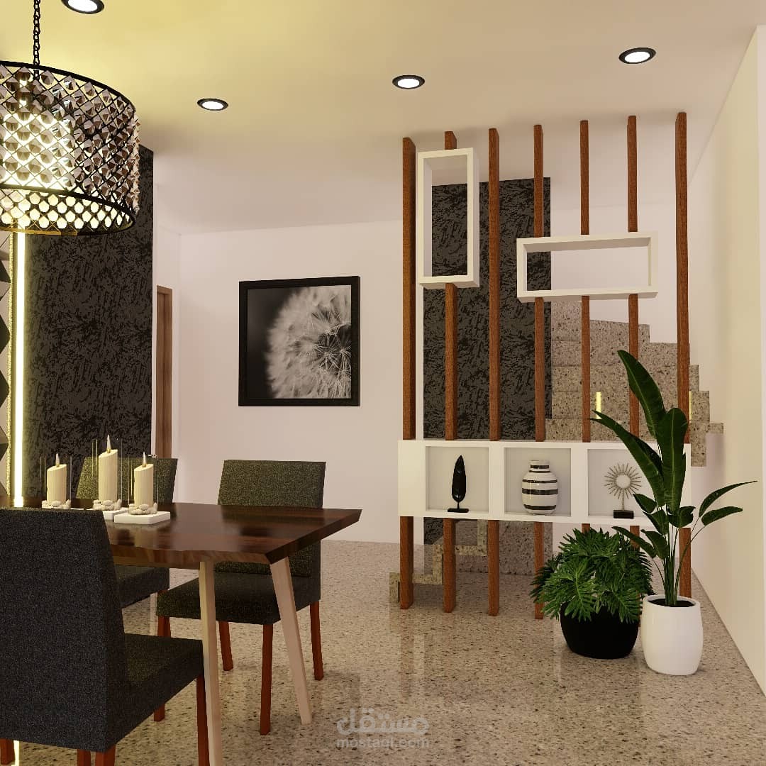 تصميم داخلي لمنزل ثانوي