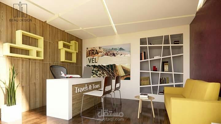 تصميم داخلي وكالة سياحة و سفر