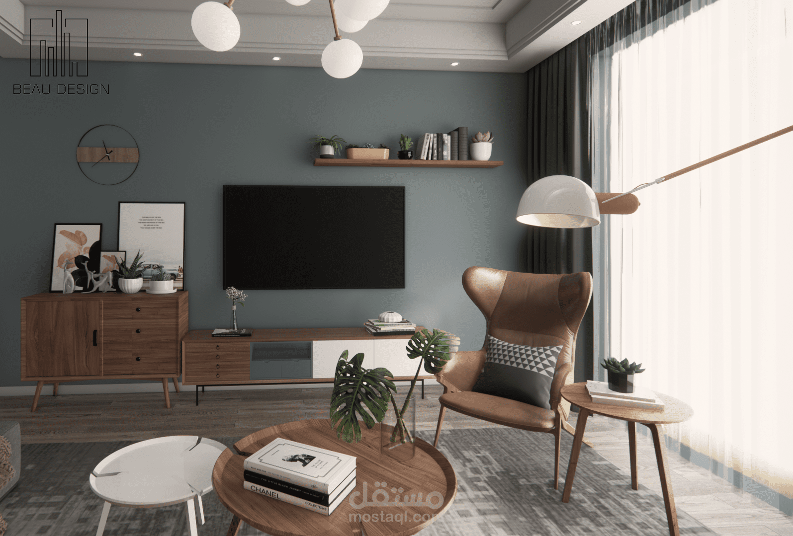 تصميم صالة معيشة مودرن