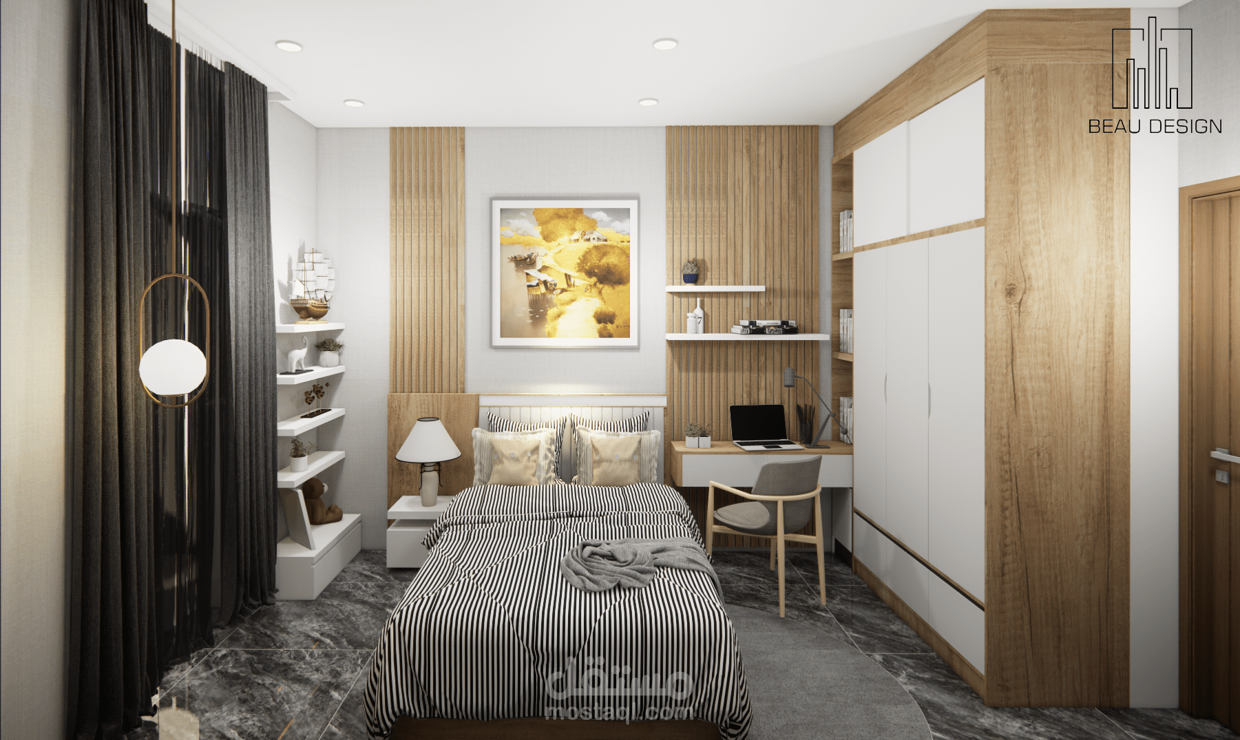 تصميم داخلي لغرفة