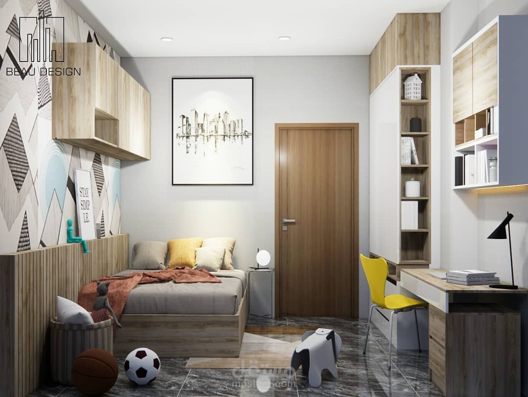 تصميم داخلي لغرفة نوم