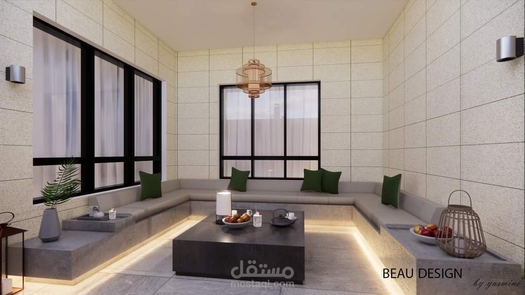 جلسة خارجية لفيلا بالسعودية