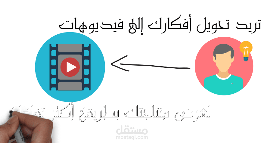 فيديو انيميشن جميل و متناسق بتقنية الوايت بور